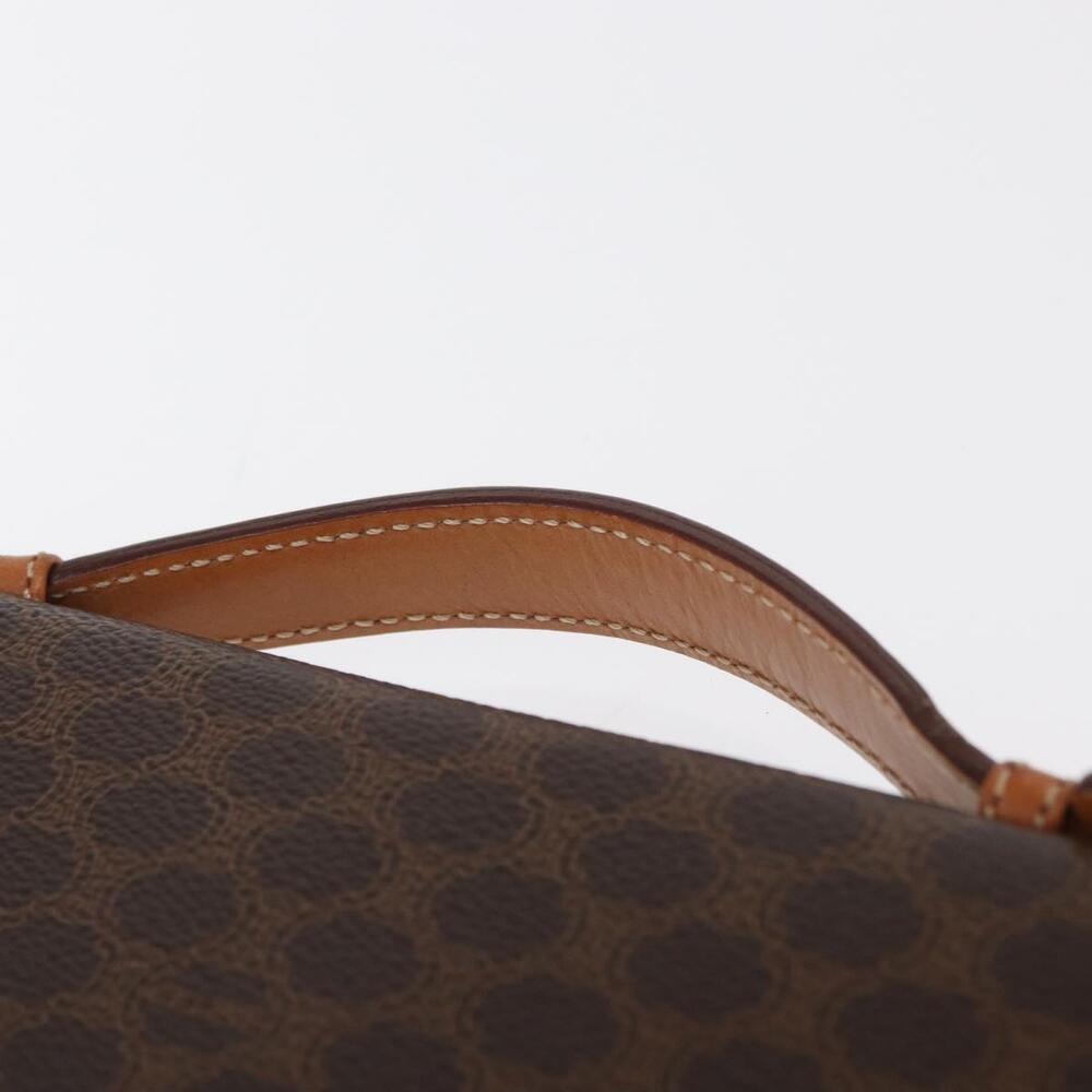 CELINE Macadam Canvas Travel Case PVC Leather Brown Gold Auth ki6242 - Picture 14 of 16